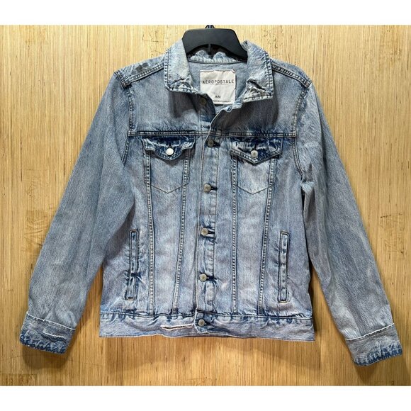 AEROPOSTALE - Women's Denim Jacket - Light Blue - Medium - Picture 1 of 13